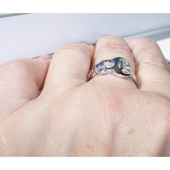 925 STERLING SILVER Acoustic Guitar Musician Ring - Picture 5 of 14